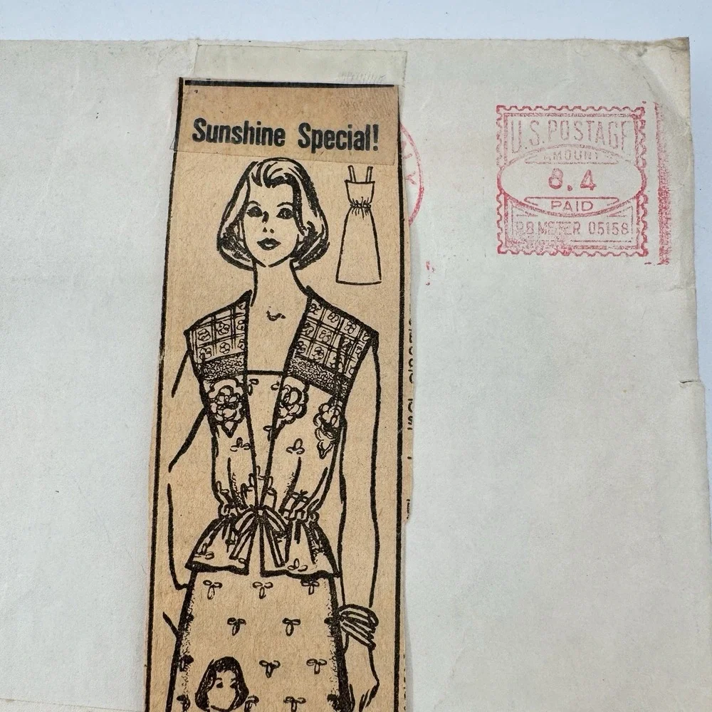 VTG Marian Martin 9007 Sundress & Jacket Sewing Pattern SZ 12 Mail Order 60s HTF